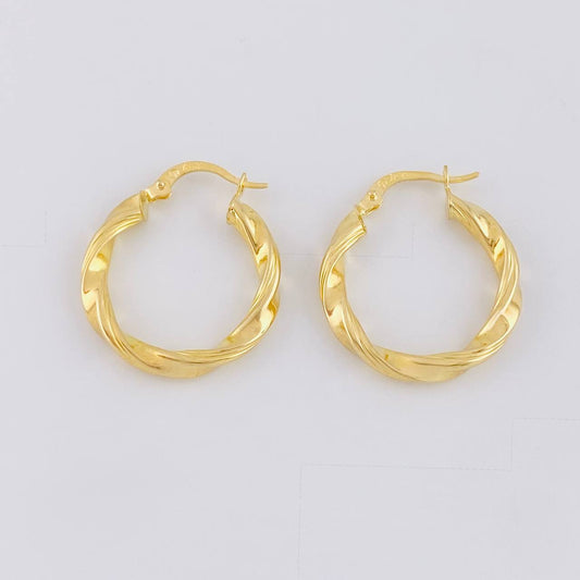 Hoop Earrings Mai 2.65g / 1 in Yellow Gold 18K