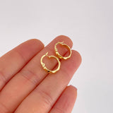 Candongas Líneas Espiral 1.25g / 1.4cm Oro Amarillo 18K