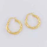Hoop Earrings Mai 2.7g / 1 in Yellow Gold 18K