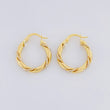 Candongas Rox 1.95g / 2.1cm Dos Oros Amarillo Blanco 18K