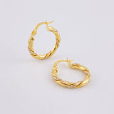 Candongas Rox 1.95g / 2.1cm Dos Oros Amarillo Blanco 18K