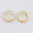 Candongas Cuadriculares 1.5g / 1.8cm Oro Amarillo 18K