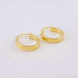 Candongas Cuadriculares 1.5g / 1.8cm Oro Amarillo 18K