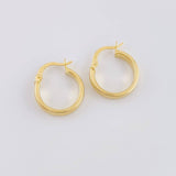 Candongas Cuadriculares 1.5g / 1.8cm Oro Amarillo 18K