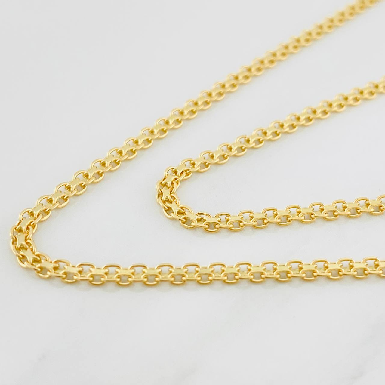 Bismark Chain 8.95g / 24 in / 2.53mm Yellow Gold 18K