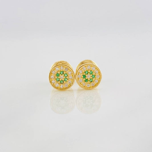 Topos Circulo Tupido 0.9g / in / 5.9mm Oro Amarillo 18K