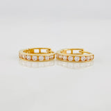 Hoop Earrings Carril 1.2g / 1/2 in Yellow Gold 18K