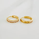 Hoop Earrings Carril 1.2g / 1/2 in Yellow Gold 18K