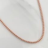 Ice Chain 16.3 g / 23 3/4 in / 2.3 mm Two-Tone White and Rose Gold 18K
