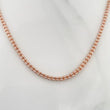 Ice Chain 20.5 g / 23 3/4 in / 3 mm Two-Tone White and Rose Gold 18K