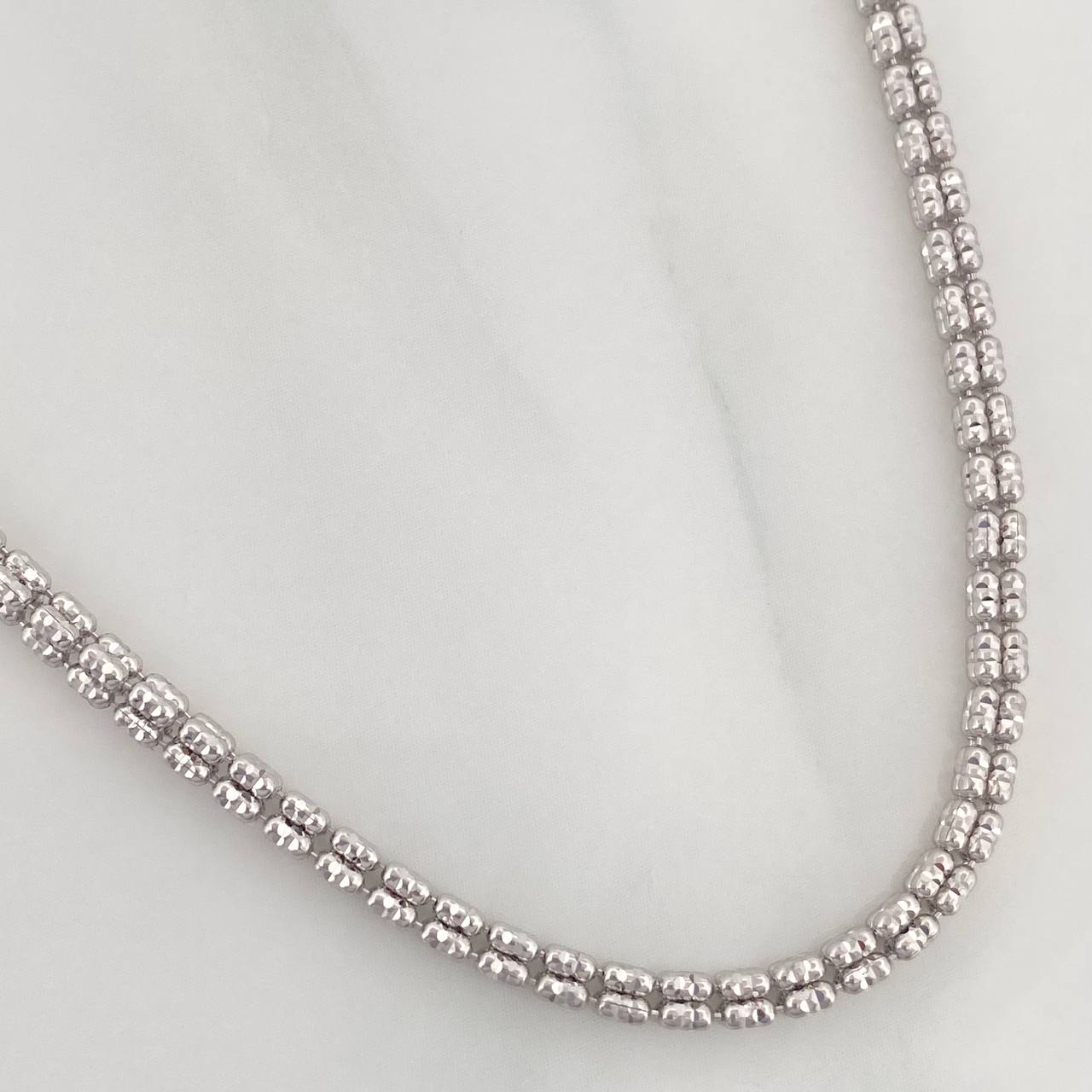 Ice Chain 15.75 g / 23 3/4 in / 2.2 mm 18K White Gold