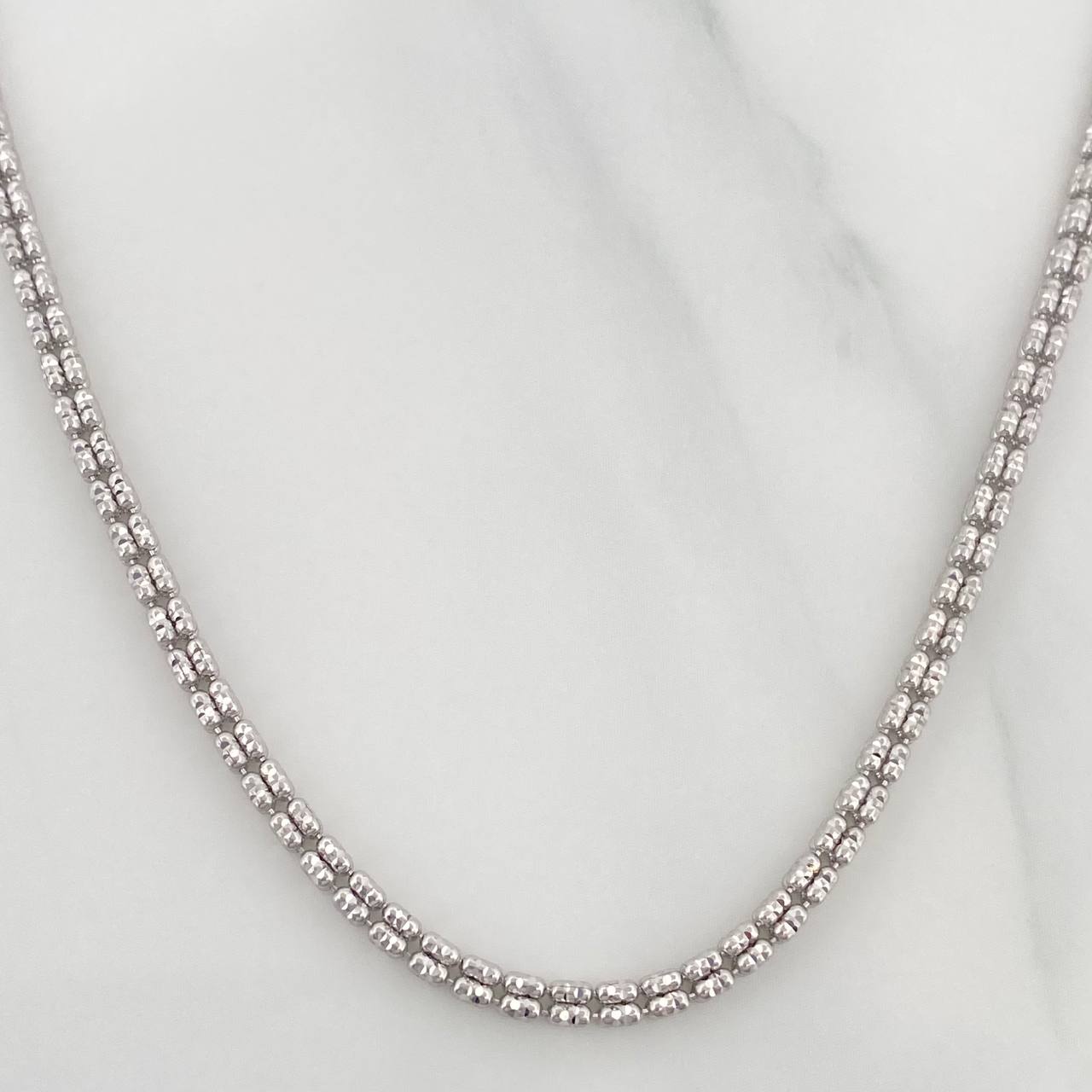 Ice Chain 15.75 g / 23 3/4 in / 2.2 mm 18K White Gold