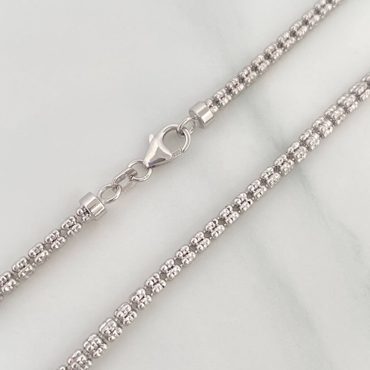 Ice Chain 15.75 g / 23 3/4 in / 2.2 mm 18K White Gold