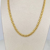 Cadena Cubana Infinito 19.2 g / 24 in / 4.6 mm Oro Amarillo 18K