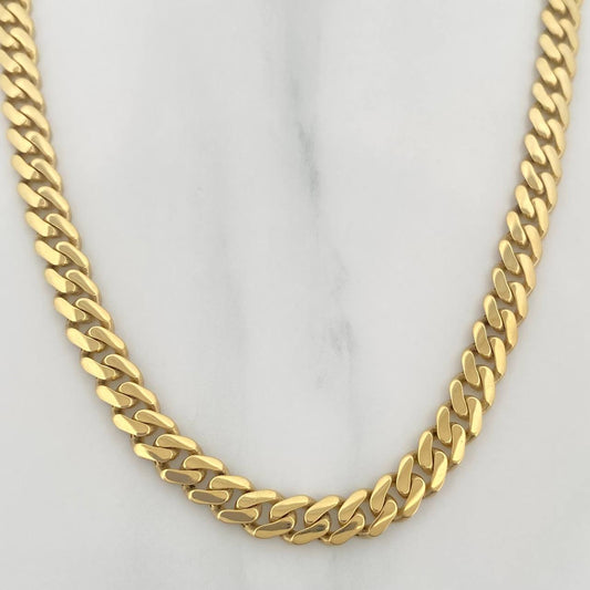 Cadena Cubana Infinito 19.4 g / 24 in / 4.6 mm Oro Amarillo 18K