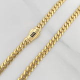 Cadena Cubana Infinito 19.4 g / 24 in / 4.6 mm Oro Amarillo 18K
