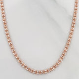 Ice Chain 8.4 g / 23 3/4 in / 2.2 mm Two-Tone White and Rose Gold 18K