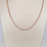 Ice Chain 8.4 g / 23 3/4 in / 2.2 mm Two-Tone White and Rose Gold 18K