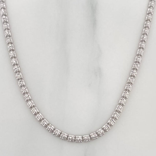 Cadena Ice 12.25 g / 60.4 cm / 2.3 mm Oro Blanco 18K