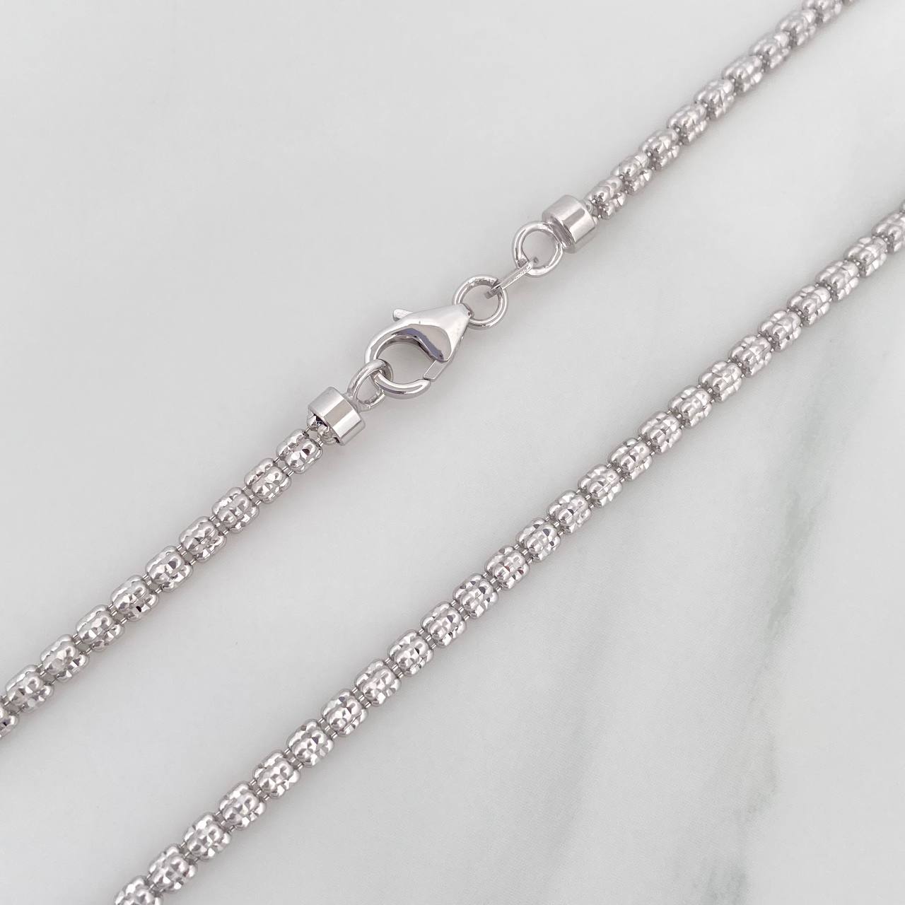 Ice Chain 12.4 g / 23 3/4 in / 2.3 mm 18K White Gold