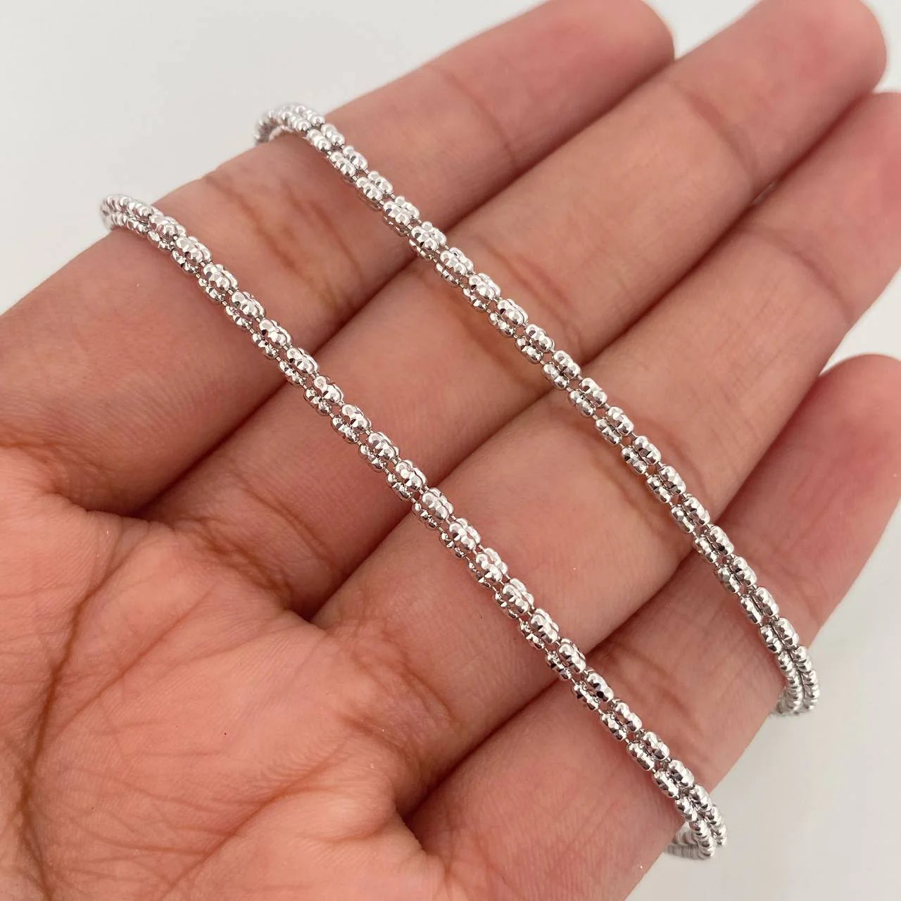Ice Chain 12.3g / 24 in / 2.4mm 18K White Gold