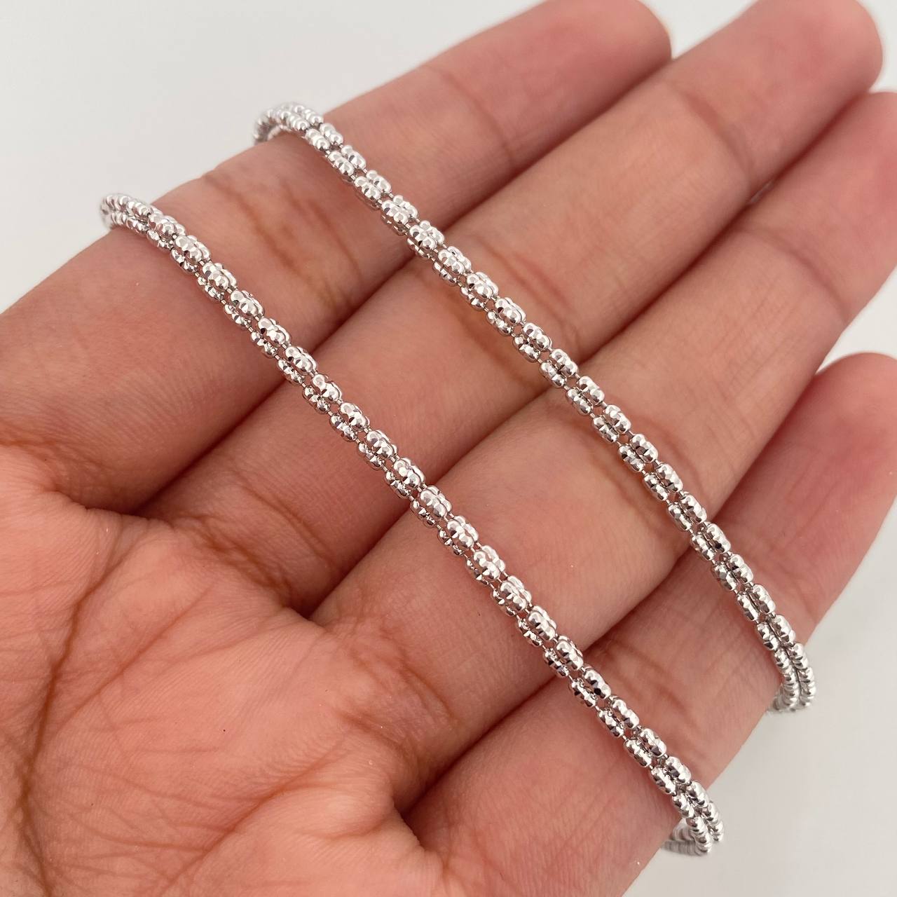 Cadena Ice 12.25 g / 23 3/4 in / 2.3 mm Oro Blanco 18K