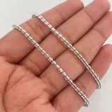 Cadena Ice 12.25 g / 60.4 cm / 2.3 mm Oro Blanco 18K