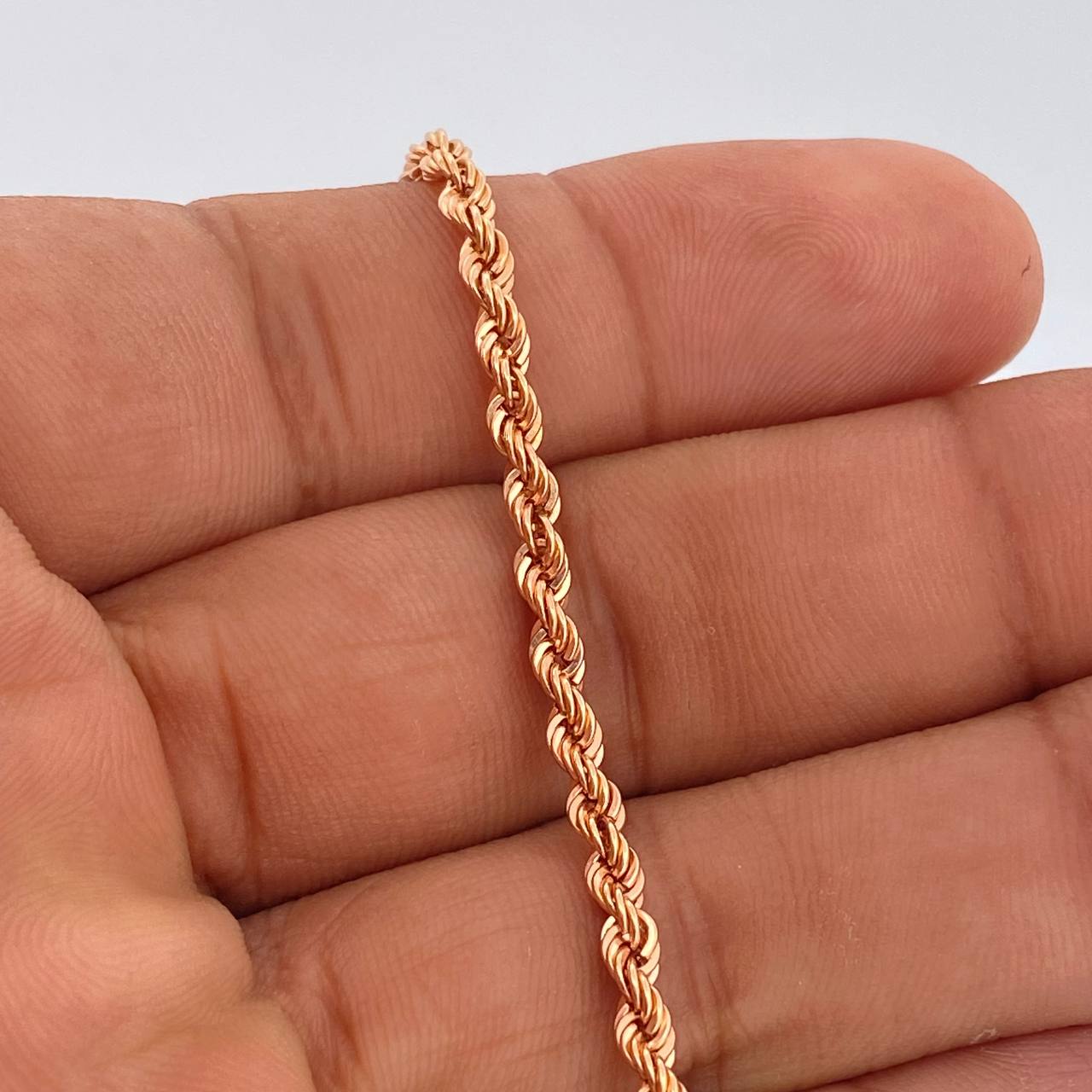 Pulso Lazo 2.8gr / 7 1/2 in / 3.2mm Oro Rosa +3 18K %