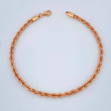 Pulso Lazo 2.8gr / 7 1/2 in / 3.2mm Oro Rosa +3 18K %