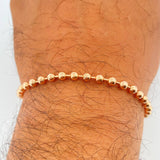 Pulso Militar 6.75gr / 8 1/4 in / 4mm Oro Rosa +3 18K %