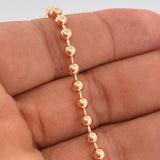 Pulso Militar 6.75gr / 8 1/4 in / 4mm Oro Rosa +3 18K %