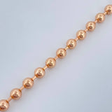 Pulso Militar 6.75gr / 8 1/4 in / 4mm Oro Rosa +3 18K %