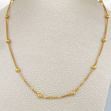Cadena Veneciana Esferas 7.1gr / 17 1/4 in / 4mm Oro Amarillo +3 18K %