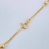 Cadena Veneciana Esferas 7.1gr / 17 1/4 in / 4mm Oro Amarillo +3 18K %