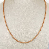 Cadena Militar 13.1gr / 23 3/4 in / 3mm Oro Rosa +3 18K %