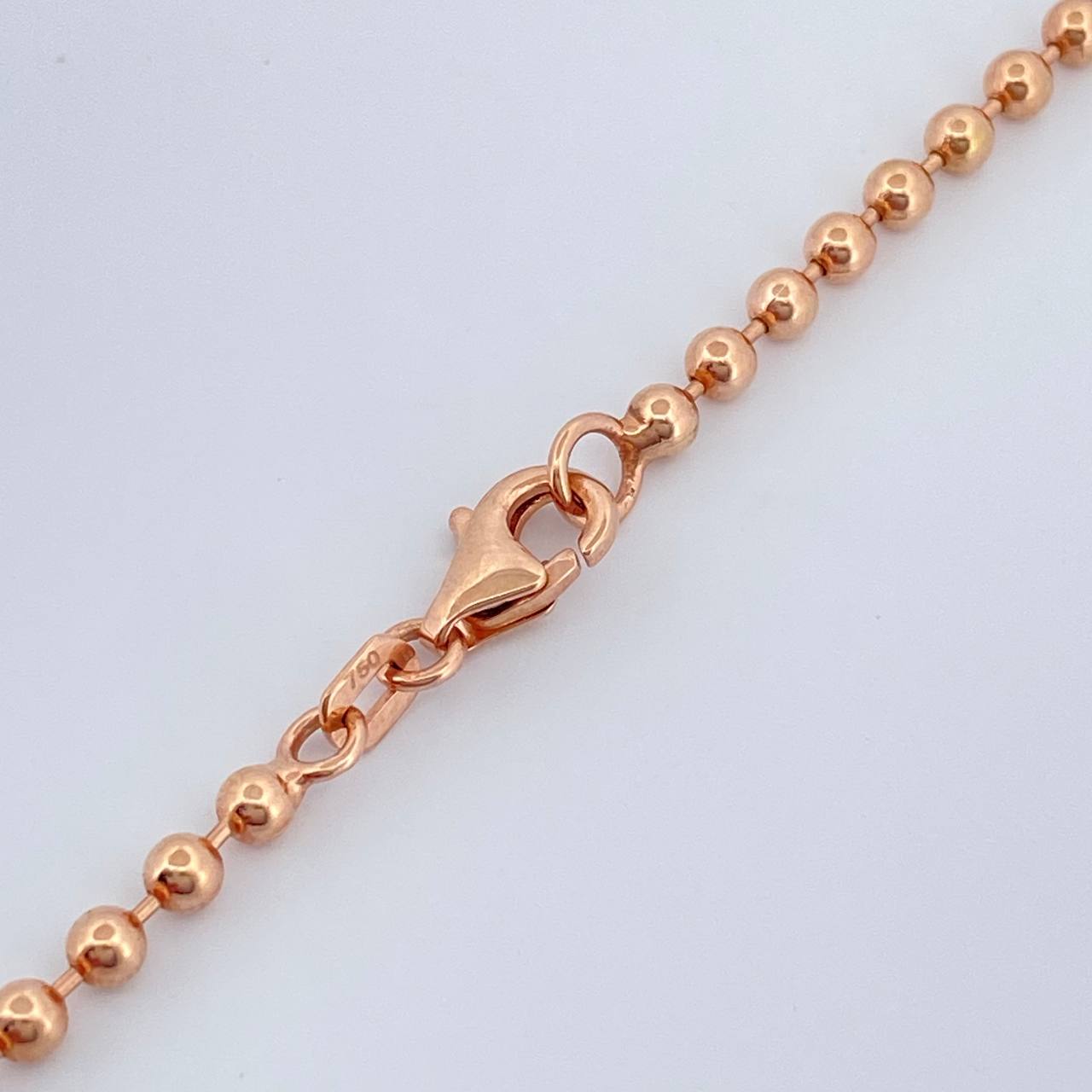 Cadena Militar 13.1gr / 23 3/4 in / 3mm Oro Rosa +3 18K %