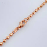 Cadena Militar 13.1gr / 23 3/4 in / 3mm Oro Rosa +3 18K %