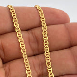 Cadena Escalera Plana 7.4gr / 23 1/2 in / 3.7mm Oro Amarillo +3 18K %