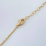 Cadena Trebol Aro Seguido 7.65gr / 17 3/4 in / 1.35mm Oro Amarillo +4 18K %