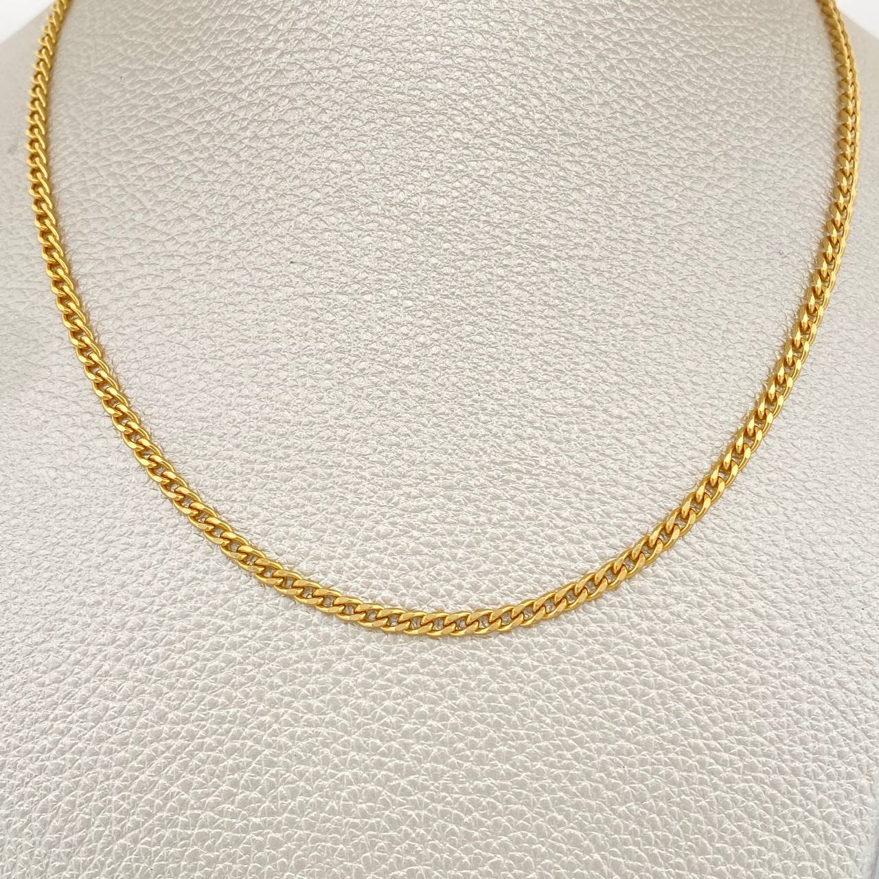 Cadena Cubana 8.1gr / 25 3/4 in / 3mm Oro Amarillo +1 18K %