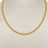 Cadena Cubana 8.1gr / 25 3/4 in / 3mm Oro Amarillo +1 18K %