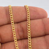 Cadena Cubana 8.1gr / 25 3/4 in / 3mm Oro Amarillo +1 18K %