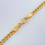 Cadena Cubana 8.1gr / 25 3/4 in / 3mm Oro Amarillo +1 18K %
