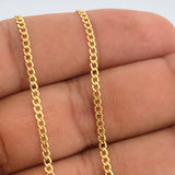 Cadena Mini Cubana 2.4gr / 23 1/2 in / 2mm Oro Amarillo +1 18K %