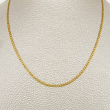 Cadena Mini Cubana 2.4gr / 23 1/2 in / 2mm Oro Amarillo +1 18K %