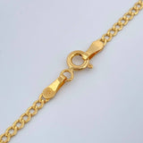 Cadena Mini Cubana 2.4gr / 23 1/2 in / 2mm Oro Amarillo +1 18K %