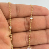 Cadena  MSK  Aro Seguido 5.7gr / 19 in / 1.35mm Oro Amarillo +3 18K %