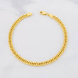 Cuban Links Bracelet Reticulated 5g / 7 1/2 in / 4.4mm Yellow Gold 18K