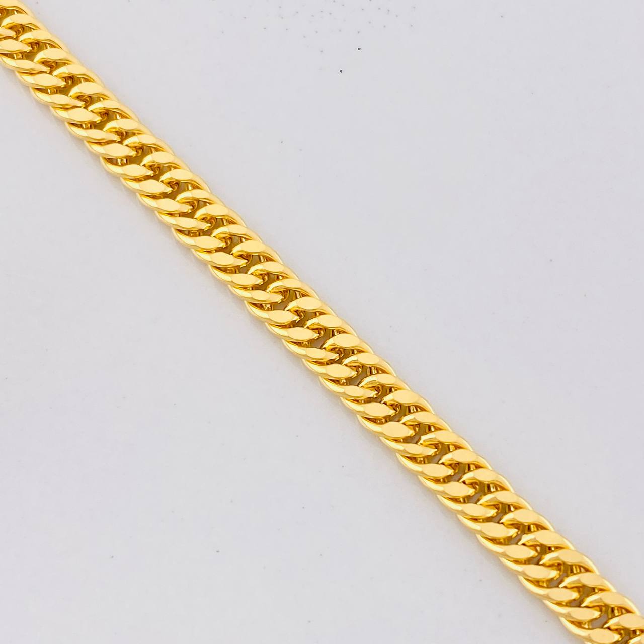 Cuban Links Bracelet Reticulated 5g / 7 1/2 in / 4.4mm Yellow Gold 18K
