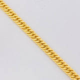 Cuban Links Bracelet Reticulated 5g / 7 1/2 in / 4.4mm Yellow Gold 18K